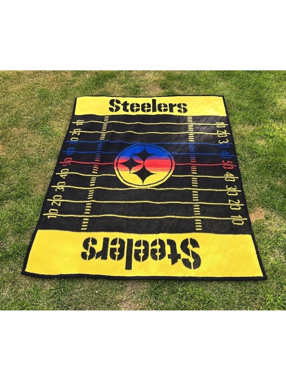 Vintage Pittsburgh Steelers Fleece Throw Blanket The Northwest Company NFL Team